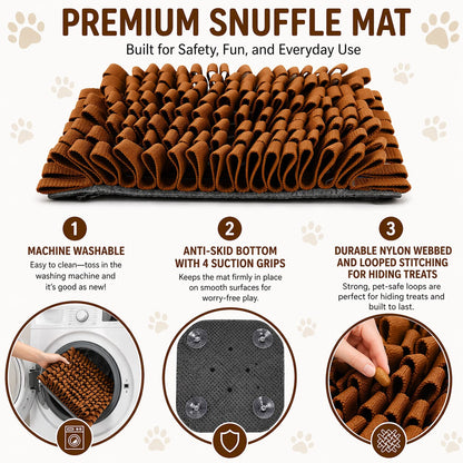 Pet Life ® 'Sniffer Grip' Interactive Anti-Skid Suction Pet Snuffle Mat
