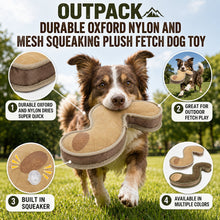 Pet Life ® 'The Outpack' Durable Oxford Nylon and Mesh Squeaking Plush Dog Toy