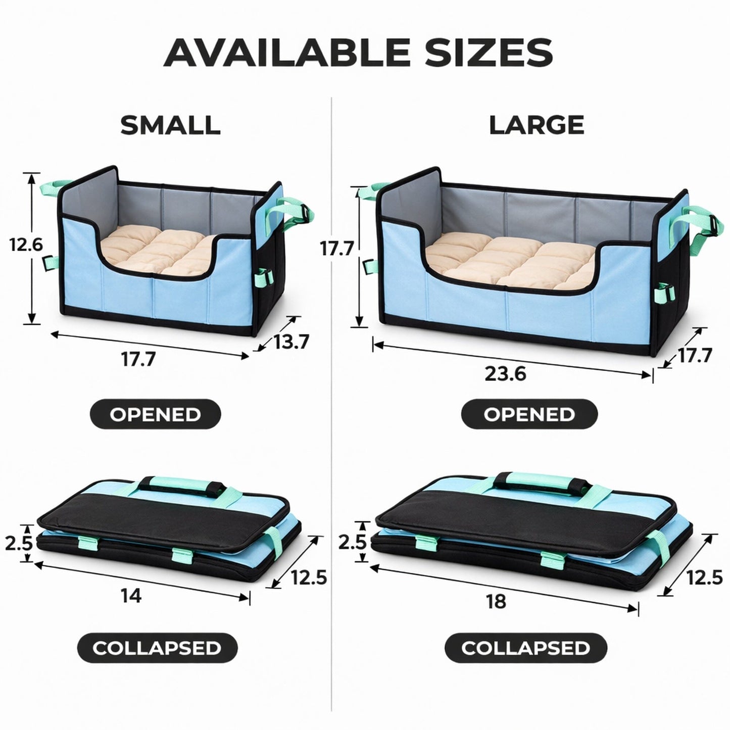 Pet Life ® 'Travel-Nest' Folding Travel Cat and Dog Bed