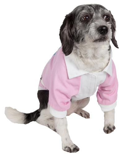 Pet Life ® 'Varsity-Barkcity' Buckled Collared Dog Coat Jacket