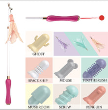 Pet Life ® 'Wander-cat' Customizeable and Extendable 10-in-1 Attachment Laser Cat Teaser