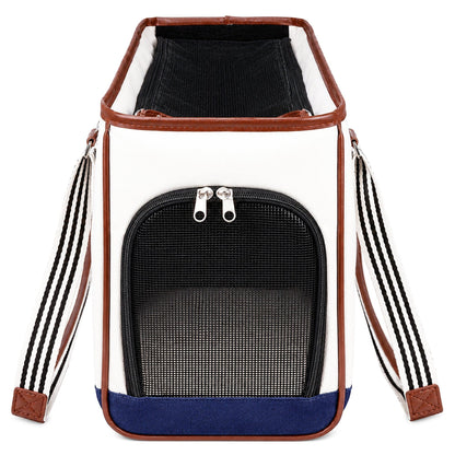 Pet Life ® 'Yacht Polo' Designer Travel Fashion Pet Dog Carrier w/ Pouch