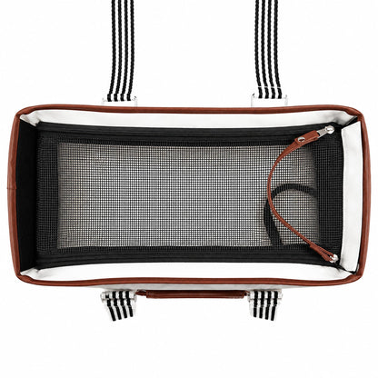 Pet Life ® 'Yacht Polo' Designer Travel Fashion Pet Dog Carrier w/ Pouch