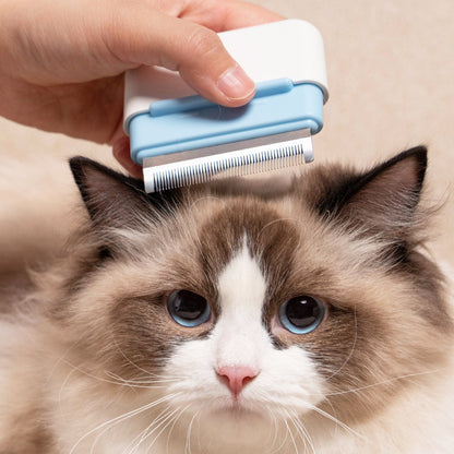 Pet Life ® 'Zipocket' 2-in-1 Underake and Stainless Steel Travel Grooming Pet Comb