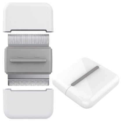 Pet Life ® 'Zipocket' 2-in-1 Underake and Stainless Steel Travel Grooming Pet Comb
