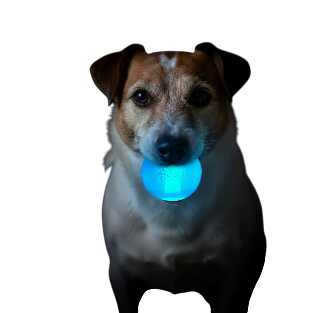 Strobe Ball Light-Up Dog Toy - Durable Floating Chew Ball | Made in USA