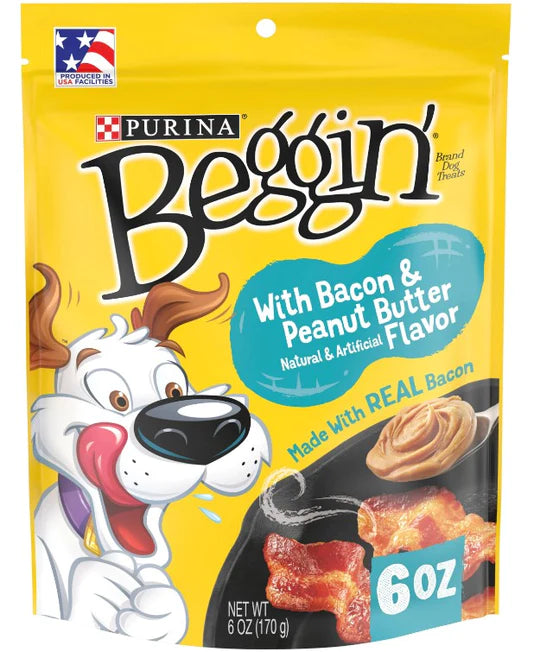 Purina Beggin' Strips Bacon and Peanut Butter Flavor 6 oz