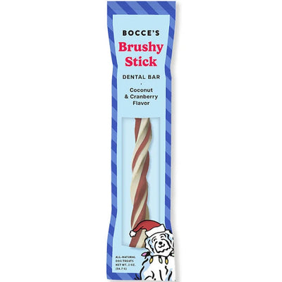 Bocce's Bakery Candy Cane Dental Stick