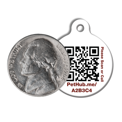 PetHub QR Pet ID Tag – Classic Aluminum