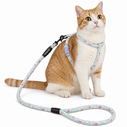 Touchcat 'Radi-Claw' Durable Cable Cat Harness and Leash Combo