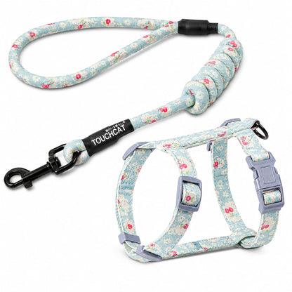 Touchcat 'Radi-Claw' Durable Cable Cat Harness and Leash Combo