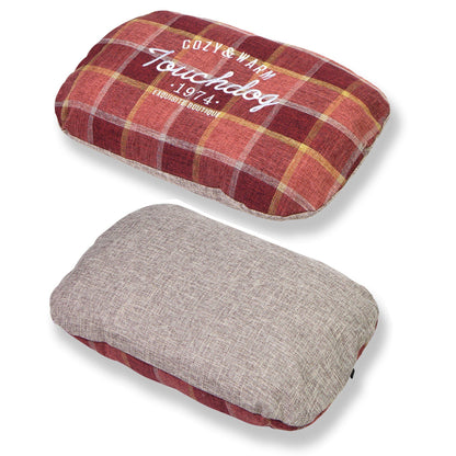 Touchdog 'Archi-Checked' Designer Plaid Oval Dog Bed