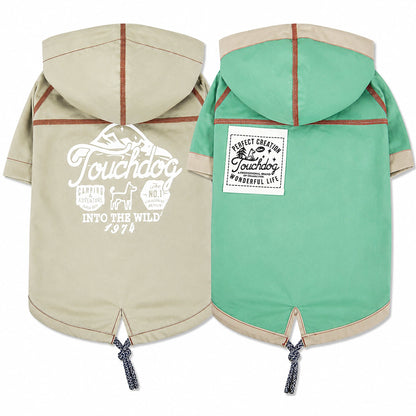 Touchdog 'Cloudburst' Reversible Fashion Waterproof Dog Raincoat