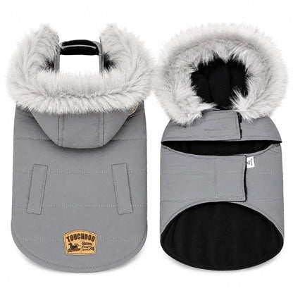 Touchdog 'Eskimo-Swag' Duck-Down Insulated Winter Dog Coat Parka