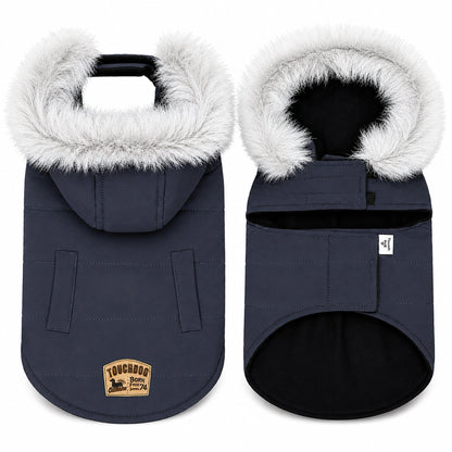 Touchdog 'Eskimo-Swag' Duck-Down Insulated Winter Dog Coat Parka