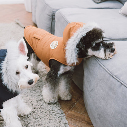 Touchdog 'Eskimo-Swag' Duck-Down Insulated Winter Dog Coat Parka