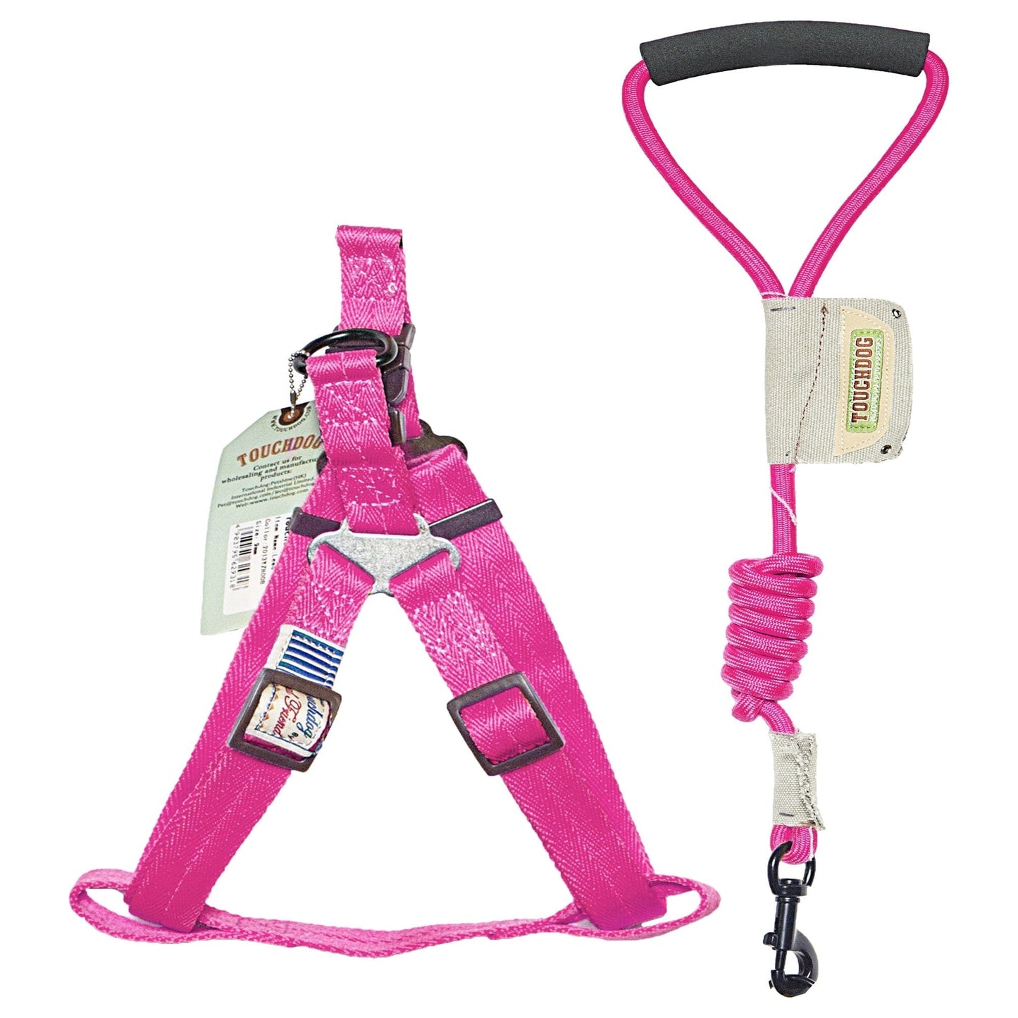 Touchdog Faded-Barker 2-in-1 Fashion Dog Leash and Harness