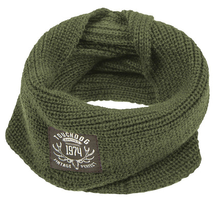 Touchdog Heavy Knitted Designer Fashion Winter Dog Scarf