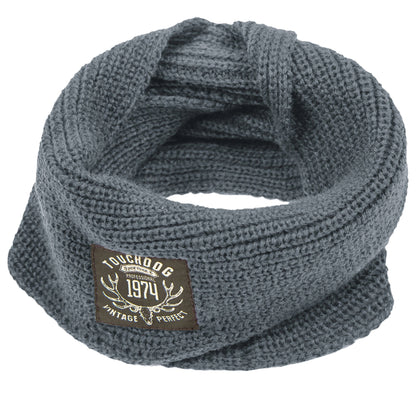 Touchdog Heavy Knitted Designer Fashion Winter Dog Scarf