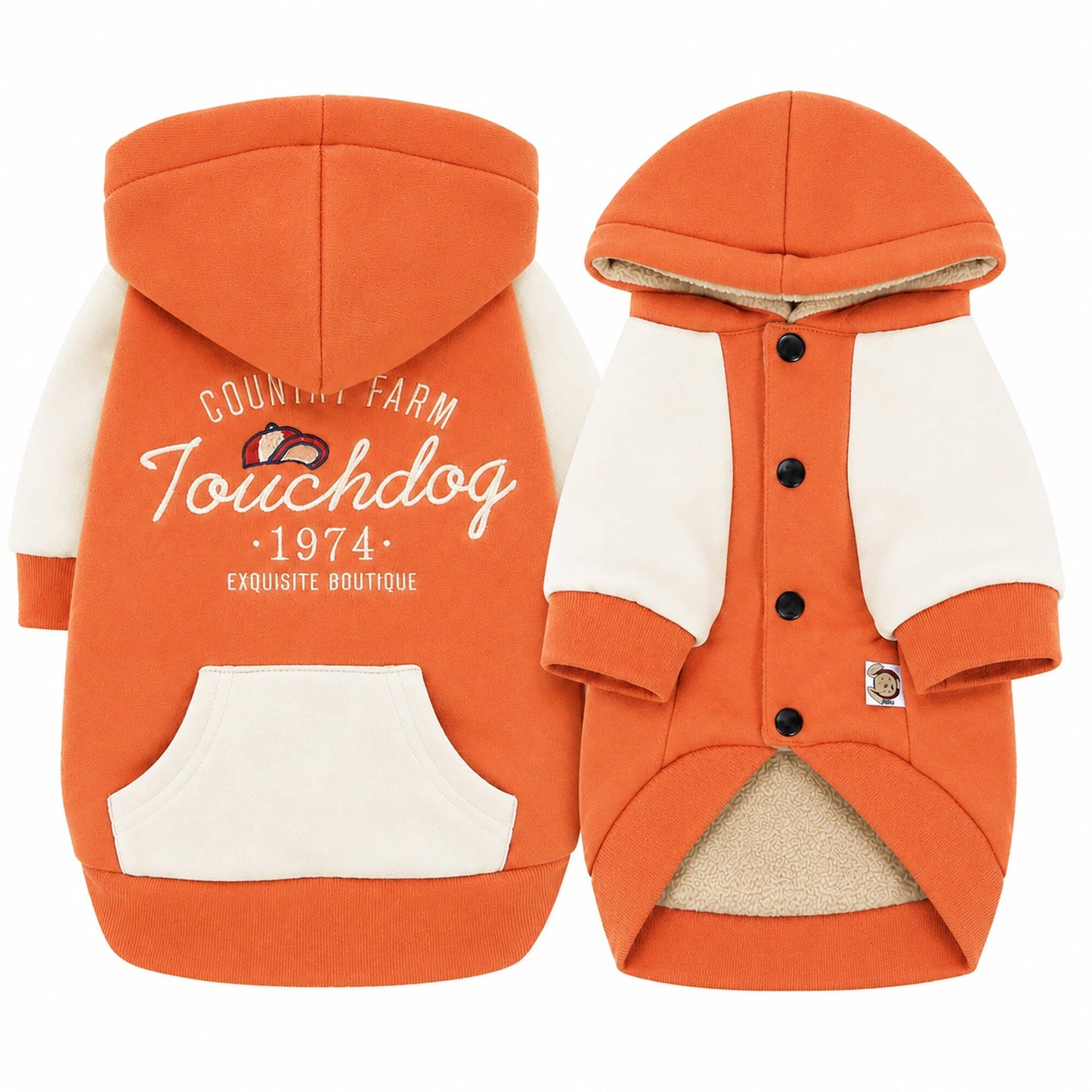 Touchdog 'Heritage' Soft-Cotton Fashion Dog Hoodie Sweater