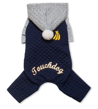 Touchdog ® Designer Quilted Full-Body Hooded Dog Sweater