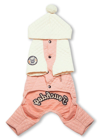Touchdog ® Designer Quilted Full-Body Hooded Dog Sweater