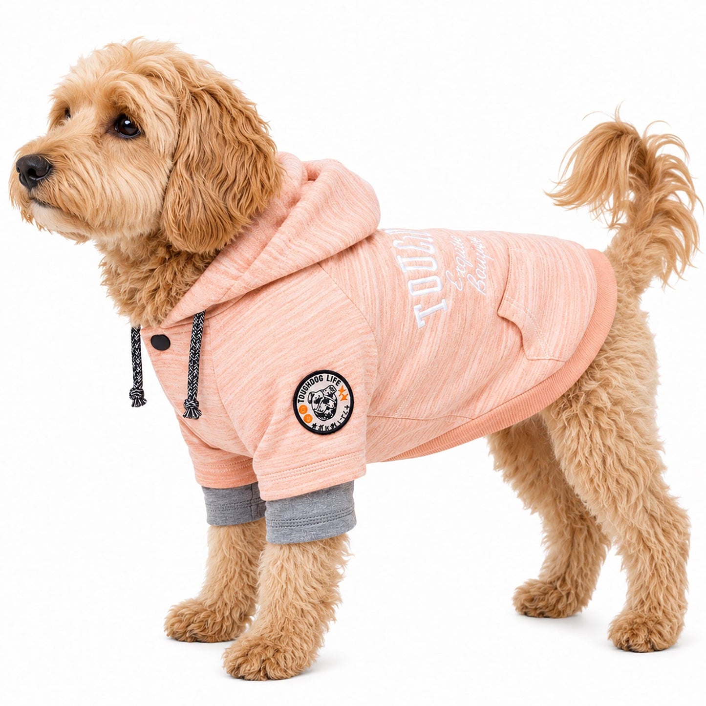 Touchdog ® Hampton Beach Ultra-Soft Blasted Cotton Hooded Dog Sweater