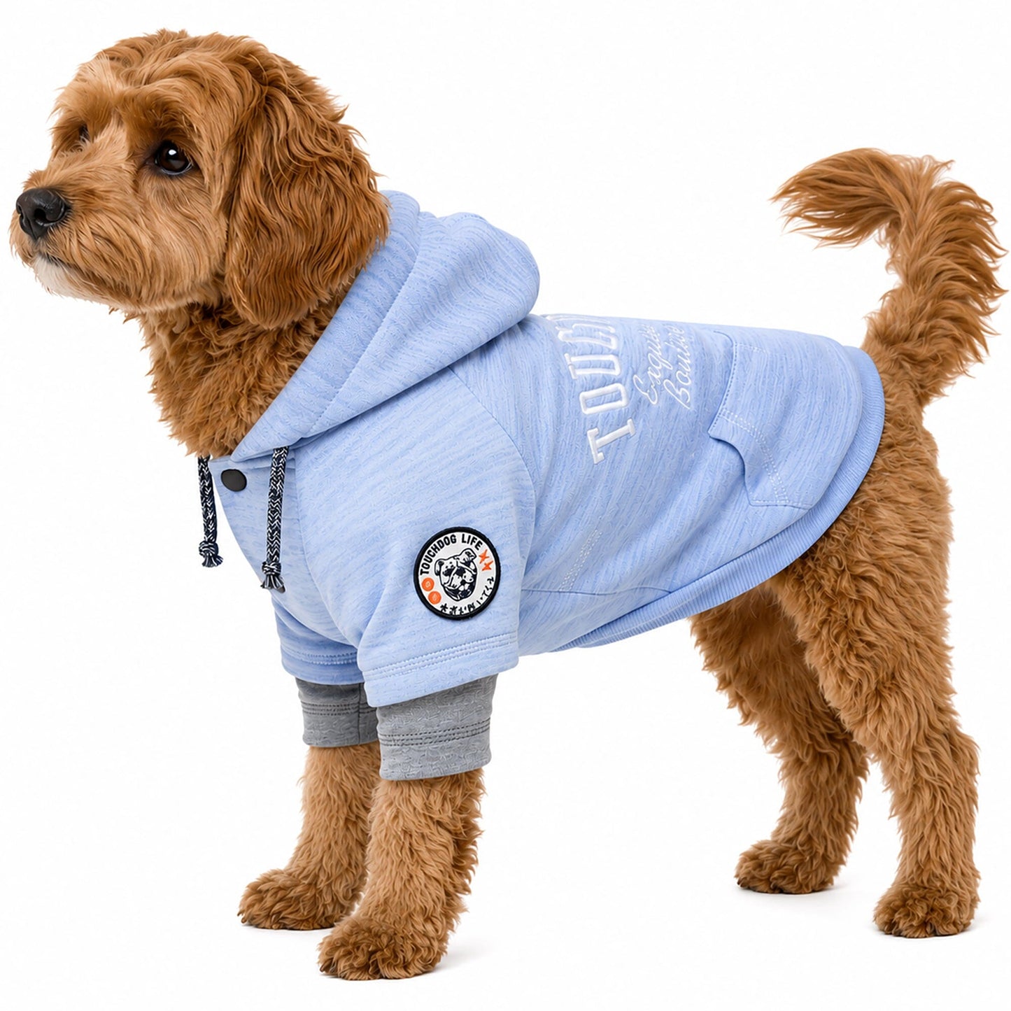 Touchdog ® Hampton Beach Ultra-Soft Blasted Cotton Hooded Dog Sweater