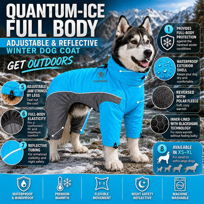 Touchdog ® Quantum-Ice Adjustable and Reflective Full-Body Winter Dog Jacket
