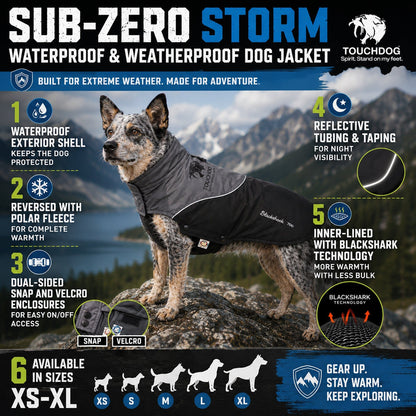Touchdog ® Subzero-Storm Reflective Year Round Waterproof Dog Coat