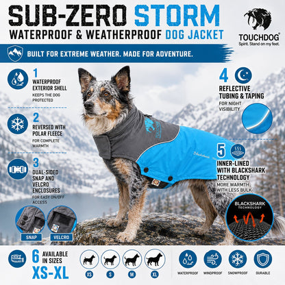 Touchdog ® Subzero-Storm Reflective Year Round Waterproof Dog Coat
