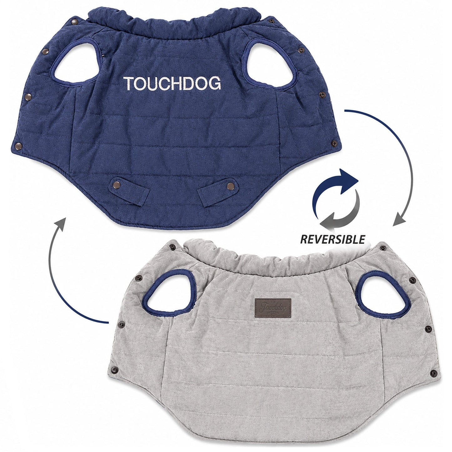 Touchdog ® Waggin Swag Ultra-Plush Insulated and Reversible Dog Coat