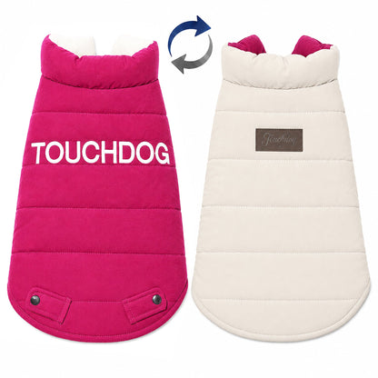Touchdog ® Waggin Swag Ultra-Plush Insulated and Reversible Dog Coat