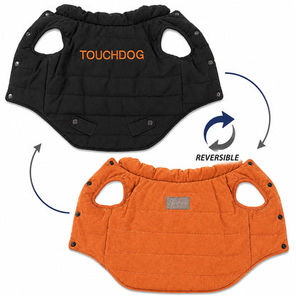 Touchdog ® Waggin Swag Ultra-Plush Insulated and Reversible Dog Coat