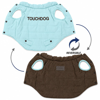Touchdog ® Waggin Swag Ultra-Plush Insulated and Reversible Dog Coat