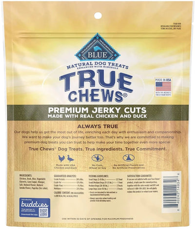 True Chews Premium Jerky Cuts with Real Chicken and Duck for Dogs