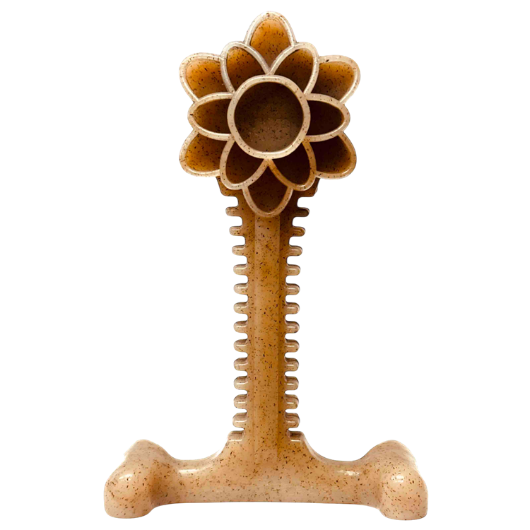 Honey Bone Dental Flower Tower - Durable Nylon Dog Chew Toy XL | USA