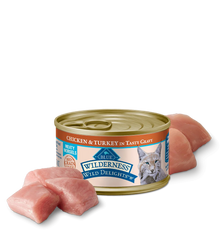 Blue Buffalo Wilderness Wild Delight Adult Chicken and Turkey Entree Wet Cat Can (3oz)