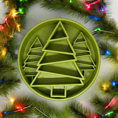Pine Tree Christmas eBowl Deep Slow Feeder Dog Bowl for Enrichment | USA Made