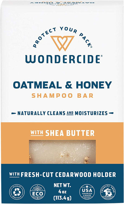 Wondercide Oatmeal and Honey Shampoo Bar-4 oz