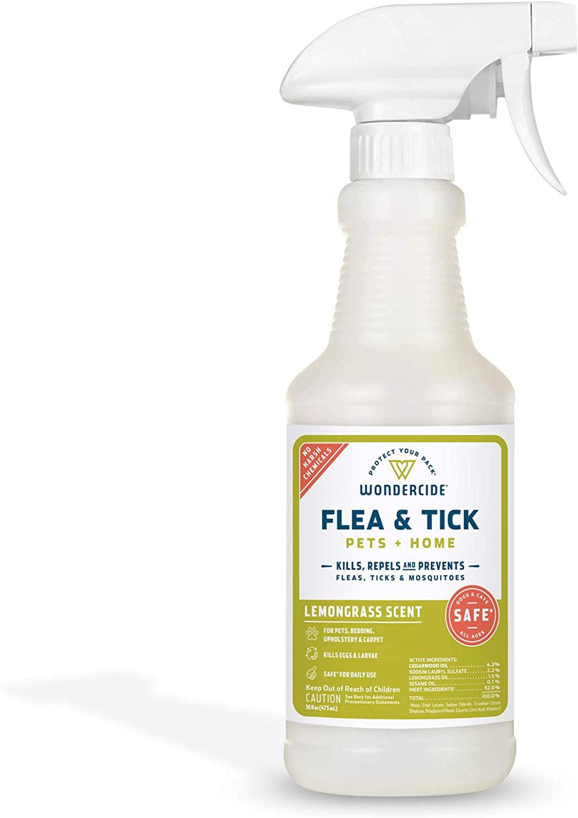 Wondercide Flea Tick and Mosquito Control Spray 16 oz-Lemongrass