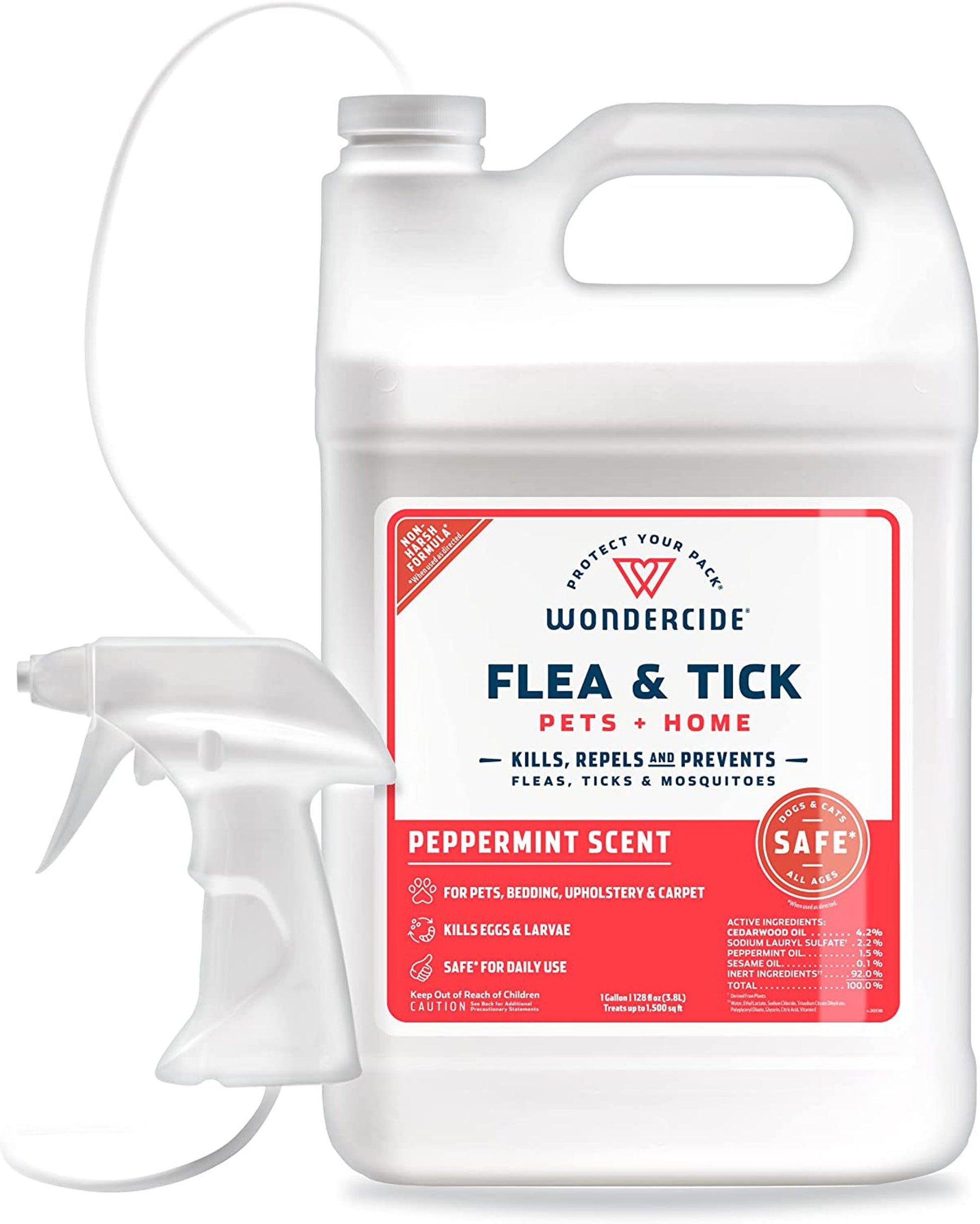 Wondercide Flea Tick and Mosquito Control Spray 128 oz-Peppermint