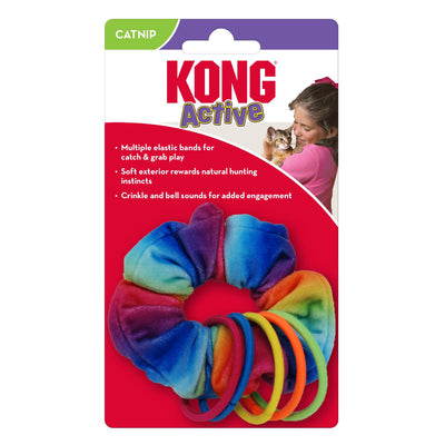 KONG Active Scrunchie Catnip Toy Multi-Color 1ea/One Size