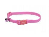 Safe Cat Adjustable Snag-Proof Nylon Breakaway Collar Bright Pink 3-8 in x 8-12 in