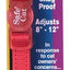 Safe Cat Adjustable Snag-Proof Nylon Breakaway Collar Red 3-8 in x 8-12 in
