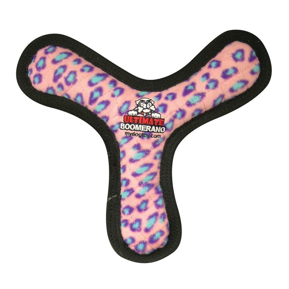 Tuffy Ultimate Boomerang Dog Toy Pink 11 in