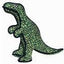Tuffy Dinosaur Series Dog Toy T-Rex Green 19.5 in
