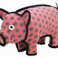 Tuffy Barn Yard Series Dog Toy Pig Pink Floral