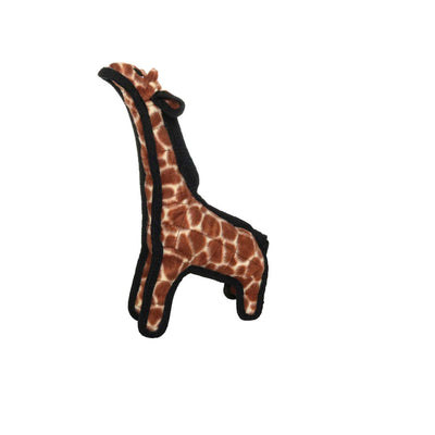 Tuffy Zoo Durable Giraffe Plush Dog Toy Brown 3 in Junior