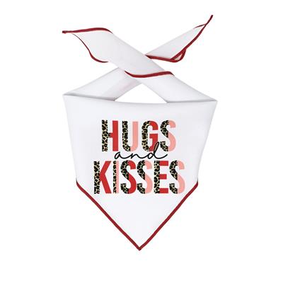 Hugs & Kisses Dog Bandana.
